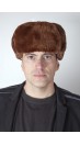 Mütze aus Biberpelz – russischer Stil - Braun